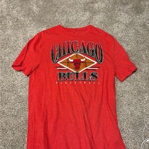 Fanatics Red Chicago Bulls Short Sleeve Tee